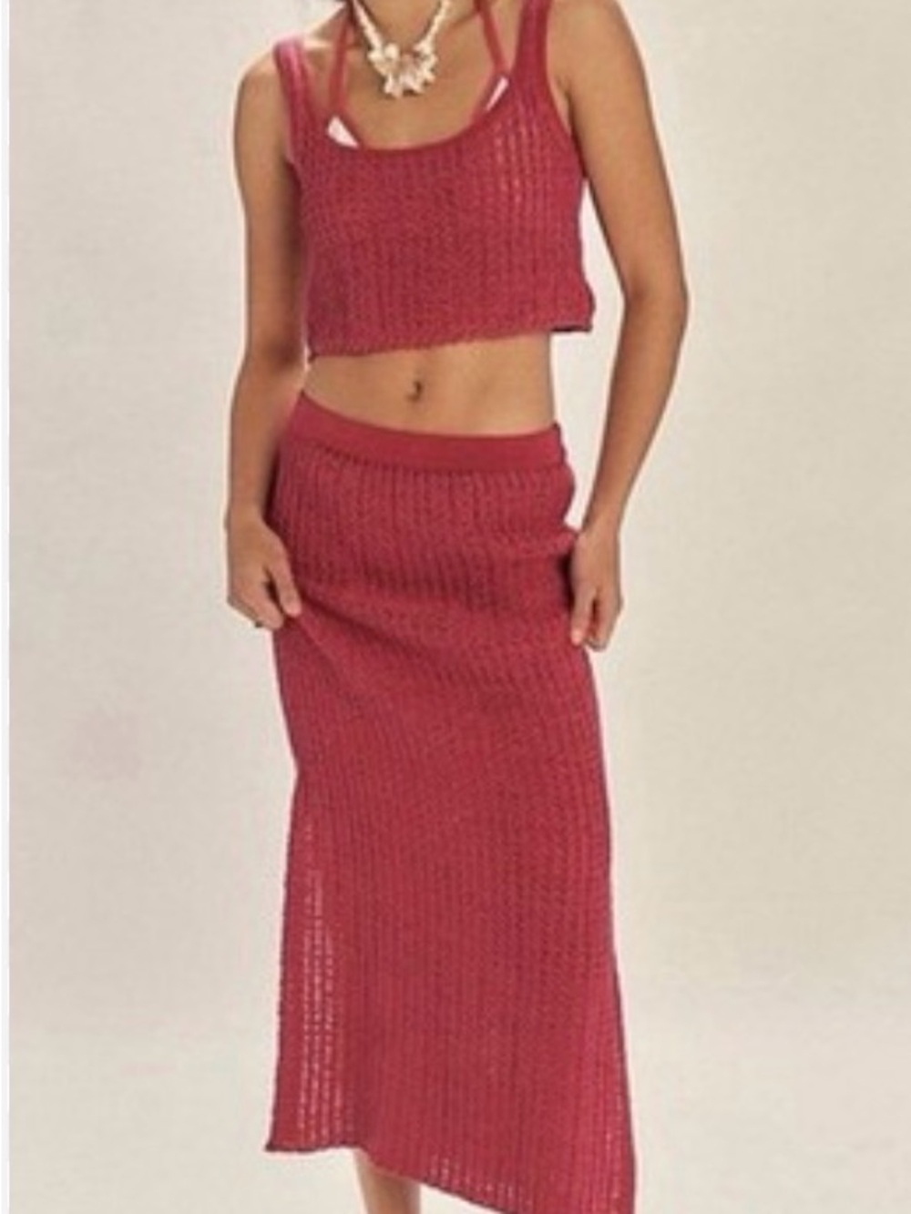 FREE PEOPLE Beach lightweight sweater set sz LG